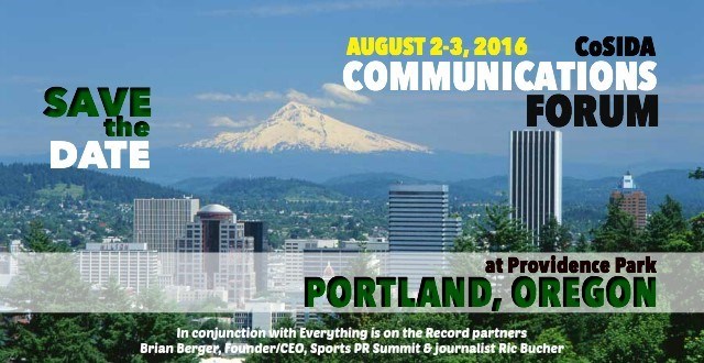 Save The August Dates: CoSIDA Introduces Communications Forum in Portland